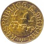 Rep. San Marino: 20 Lire Oro - diritto