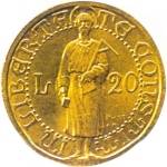 Rep. San Marino: 20 Lire Oro - rovescio