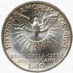 Vaticano: 10 Lire - SEDE VACANTE 1939 - rovescio