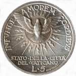 Vaticano: 5 Lire - SEDE VACANTE 1939 - rovescio