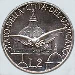 Vaticano: 2 Lire Anno Santo - rovescio