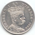 Umberto I: 1 Lira - diritto