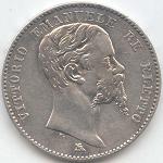 Vittorio Emanuele II: 2 Lire Firenze - diritto