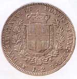 Vittorio Emanuele II: 2 Lire - rovescio