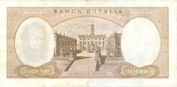 10.000 lire Michelangelo 1962 circolata