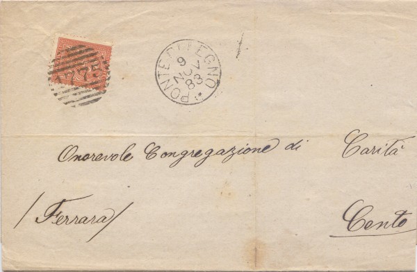 Lettera da Pontedilegno a Cento 1883